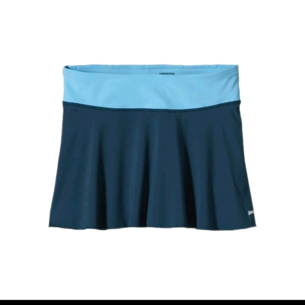 Patagonia Womens Blue All Weather Lightweight Tennis Pickleball Active Skort M